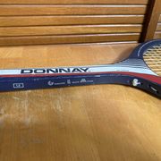 Vintage DONNAY GLM 27 Wooden Tennis Racket + Sports Cover #E2