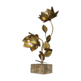 Lampe fleurs vintage