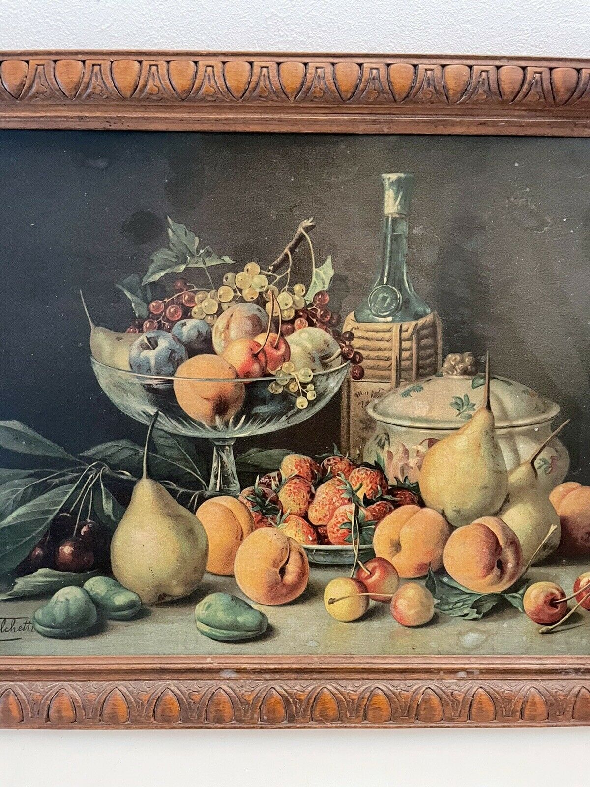 " g. falchetti ", still life with fruits