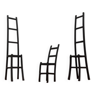 Vintage cast iron art sculptures, set of 3