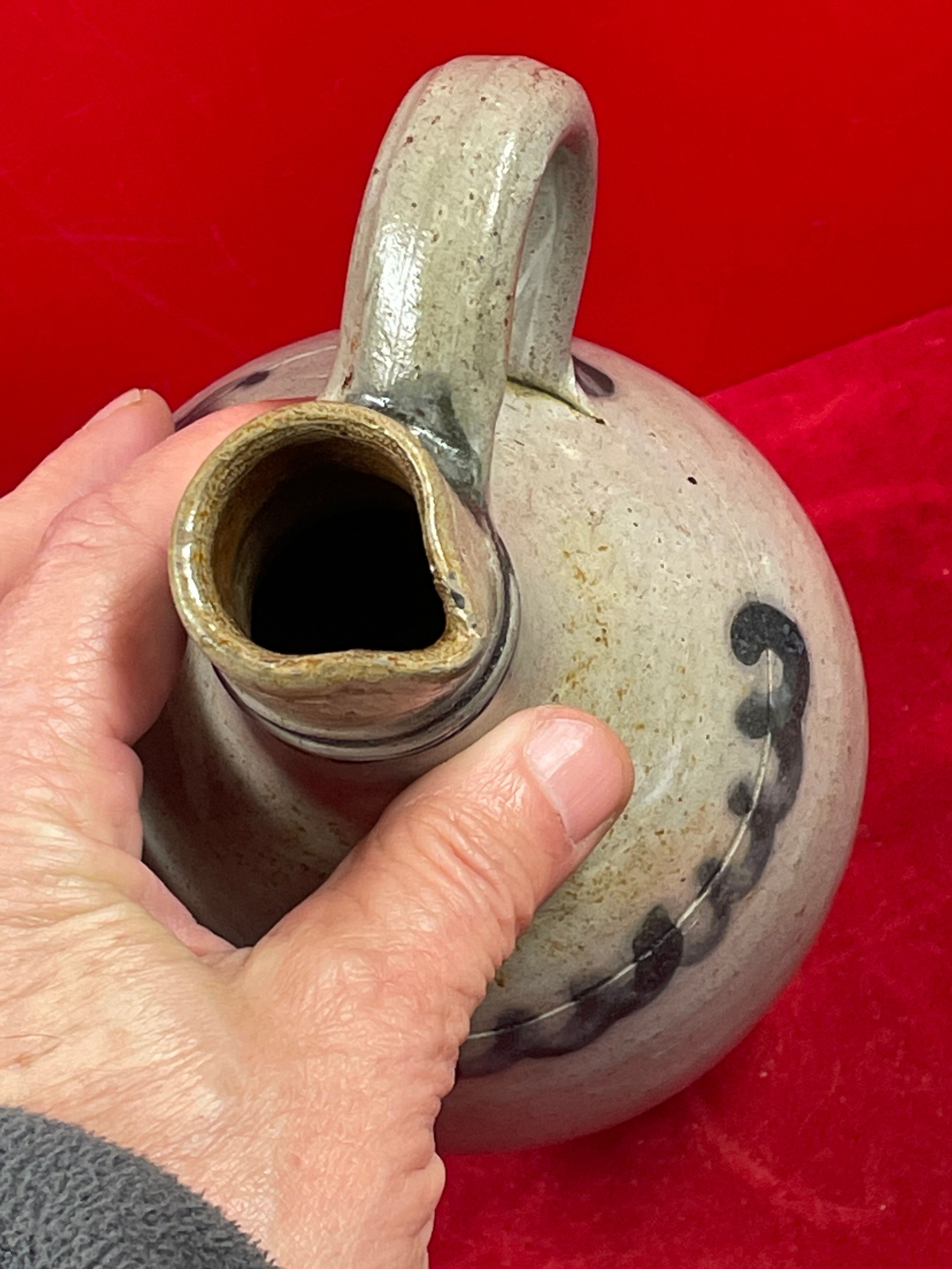 Bottle with handle brandy sandstone of Alsace 20th