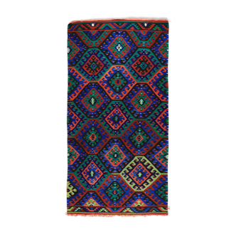 Tapis en kilim artisanal Anatolien 348 cm x 176 cm