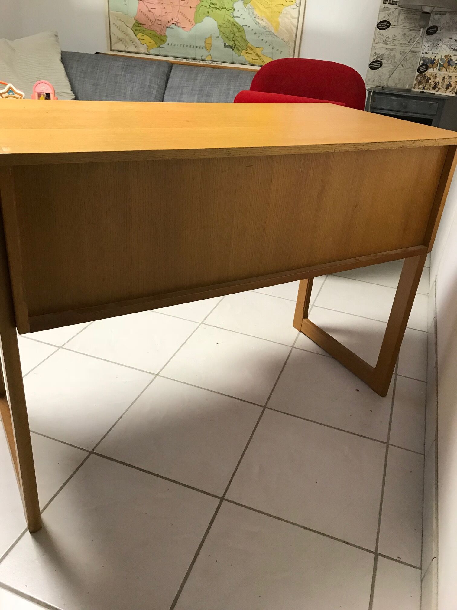 Scandinavian style wooden desk