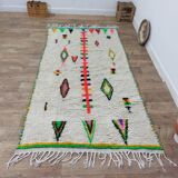 Handmade wool Berber rug 260 X 135 CM