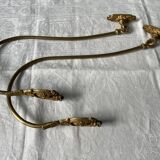 Paire de porte-embrasses en bronze doré Napoléon III