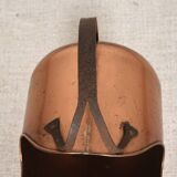 Antique copper bucket or log holder.