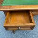 Louis XVI style desk in solid wood and green leather, 1970.