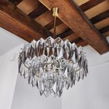 J.T Kalmar chandelier, cut glass, 3 levels, Austria 1970