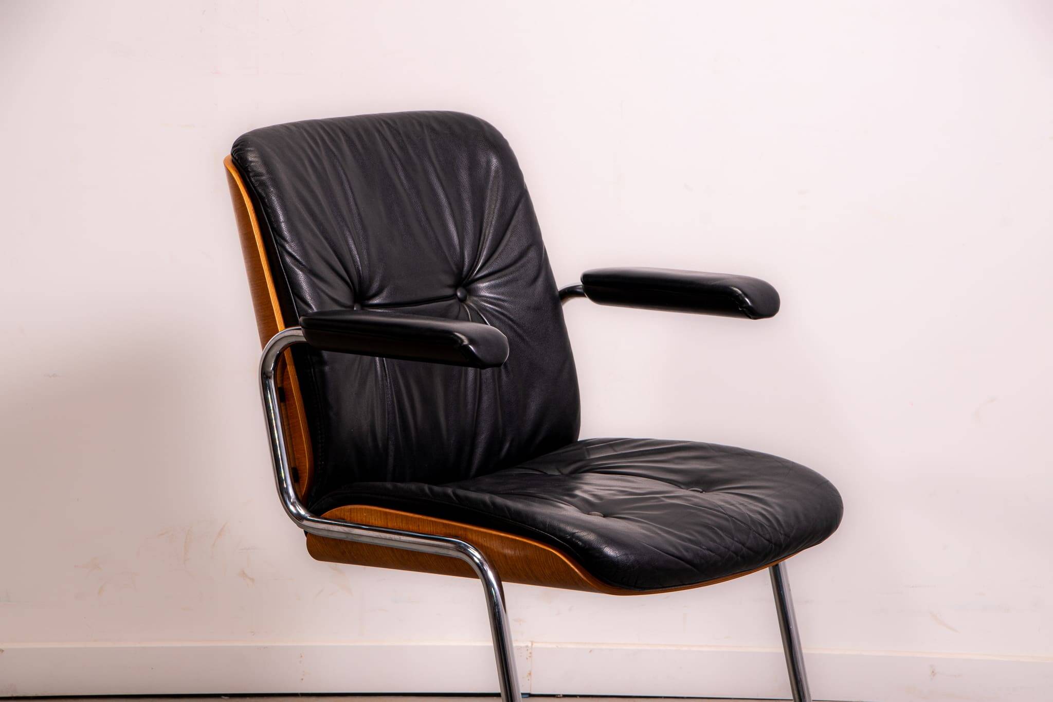 Chaise de réunion de bureau Karl Dittert pour Giroflex, vers 1986