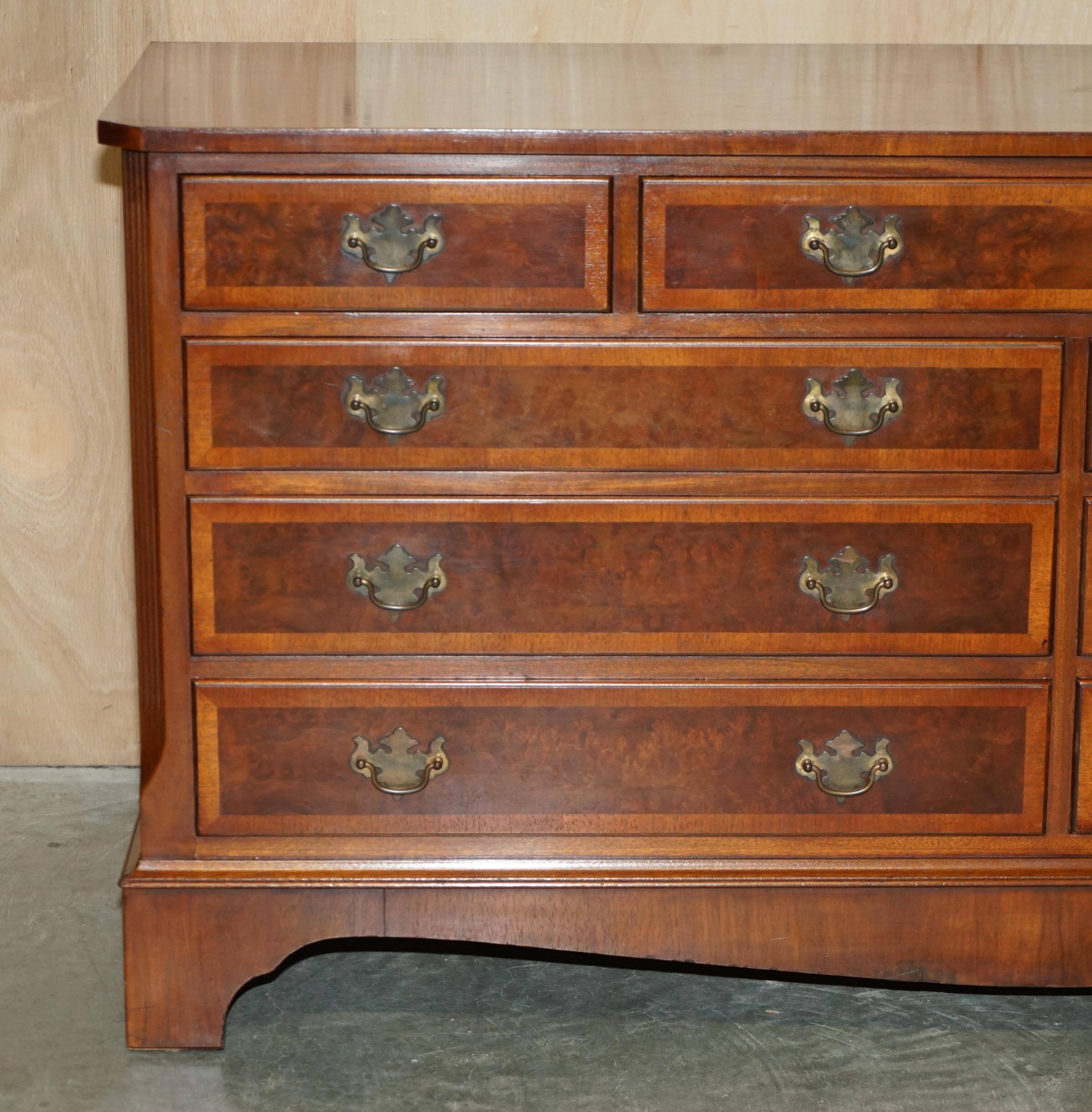 Very Georgian in walnut Burr & Burl with vintage patina.