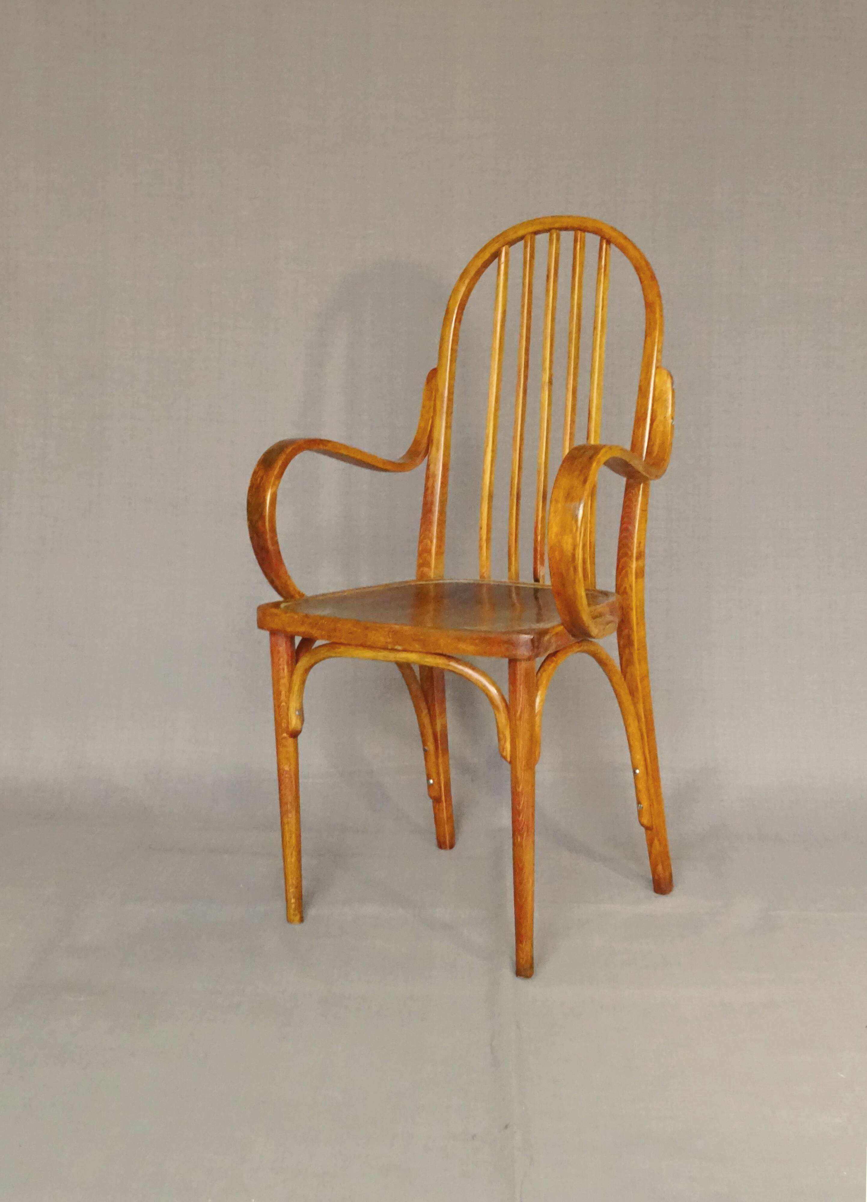 THONET armchair No. 1644, circa 1920 Secession, Art Deco