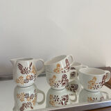 Cups Porcelain sarreguemines 70s