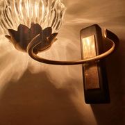 Pair of 1950s gold wall lights