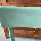 Set of 4 green bistro chairs