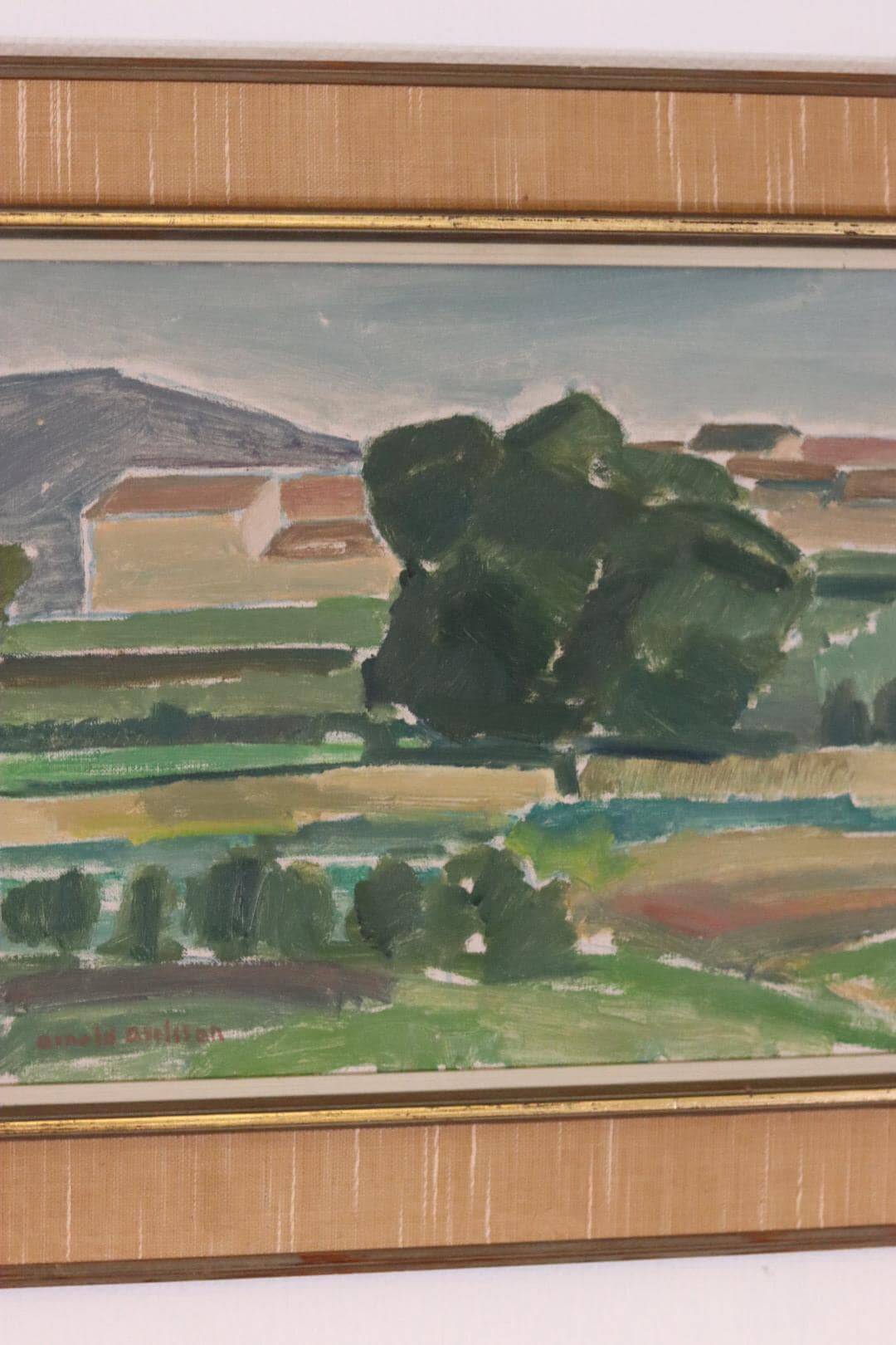 Sunset landscape by Arnold Axelsson