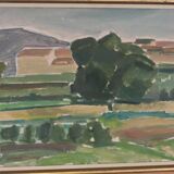 Sunset landscape by Arnold Axelsson