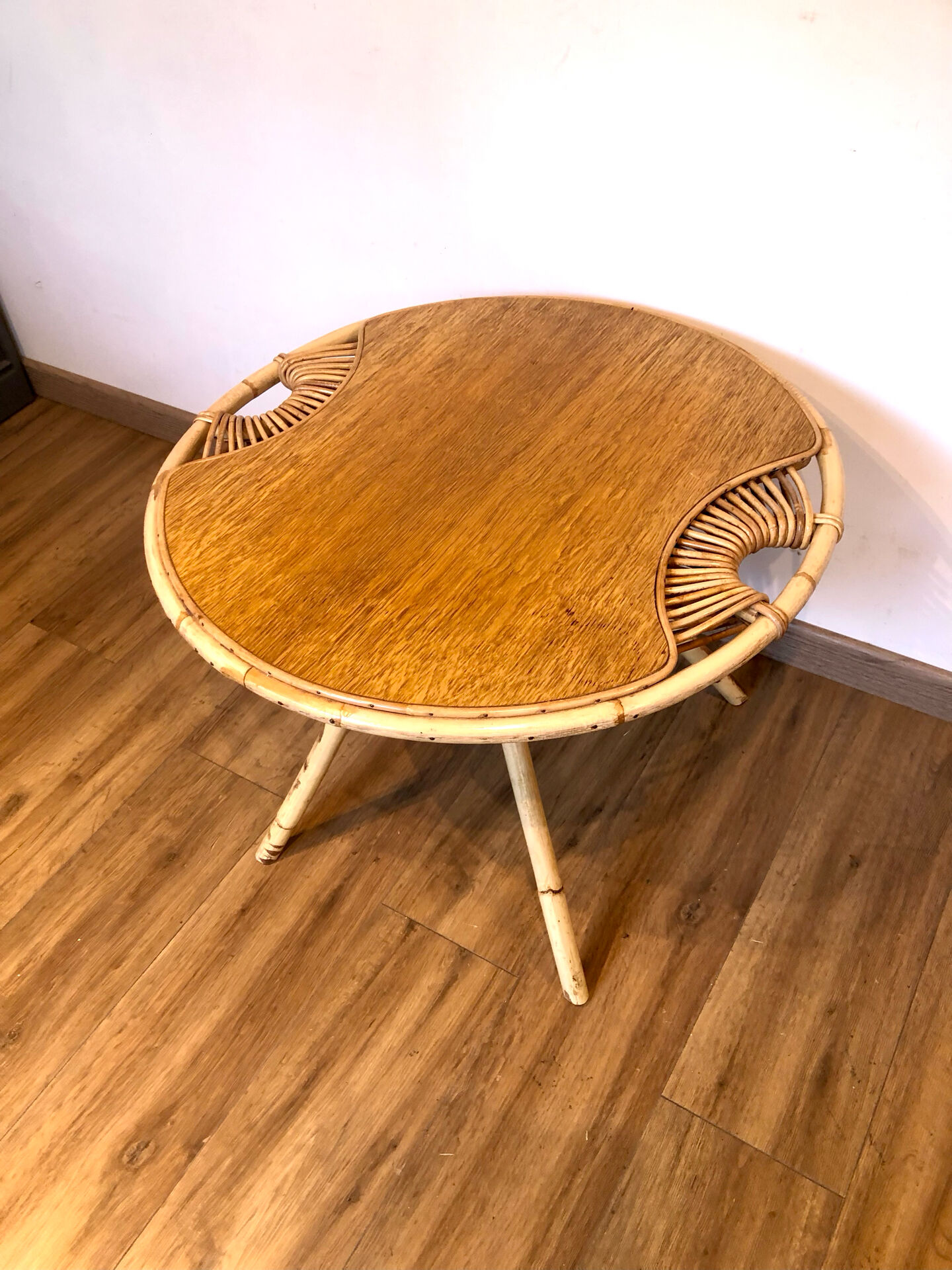 Rattan coffee table