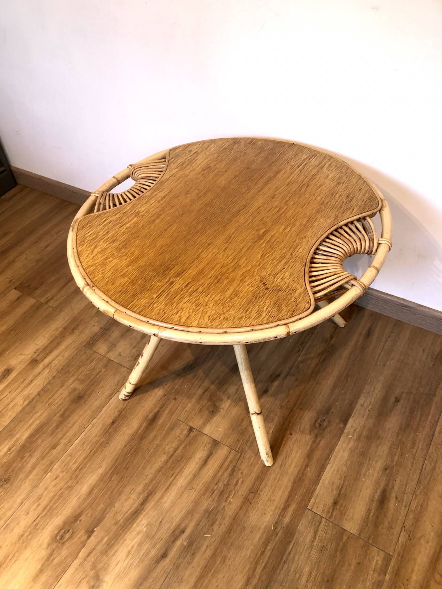 Table basse rotin