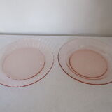 Service of 8 plates Rosaline Arcoroc