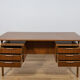 Mid-Century Teak Model 75 Freestanding Desk from Omann Jun, Denmark, 1950s