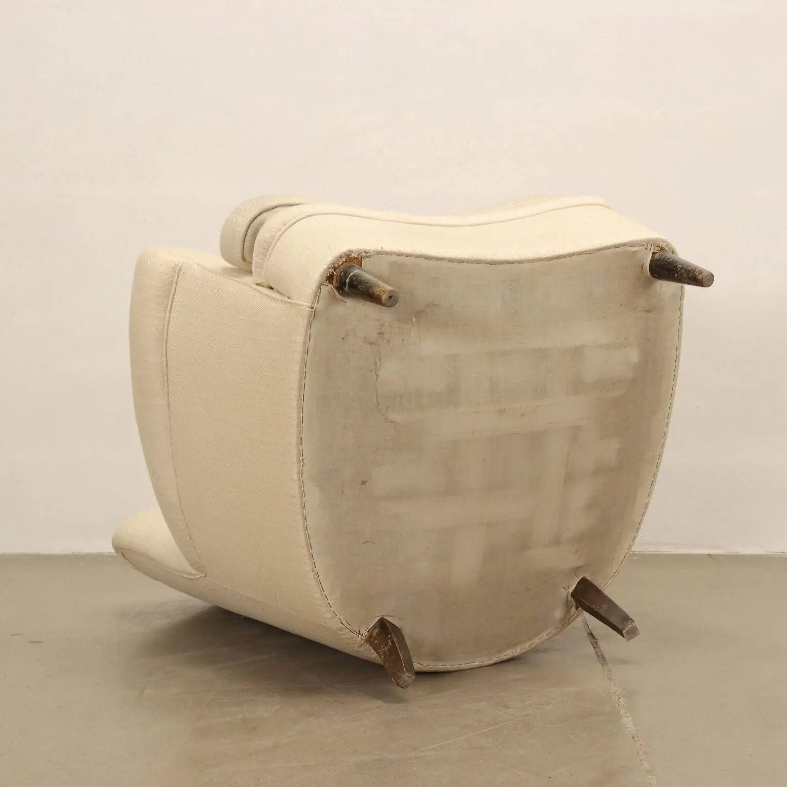 Fabric armchair Italy 1950s