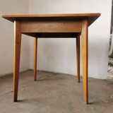 Square dining table, wood and formica, 1960s
