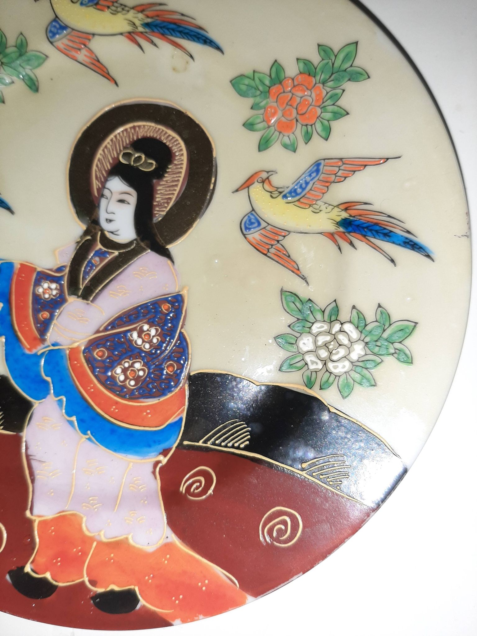 Assiette japonaise Satsuma vintage