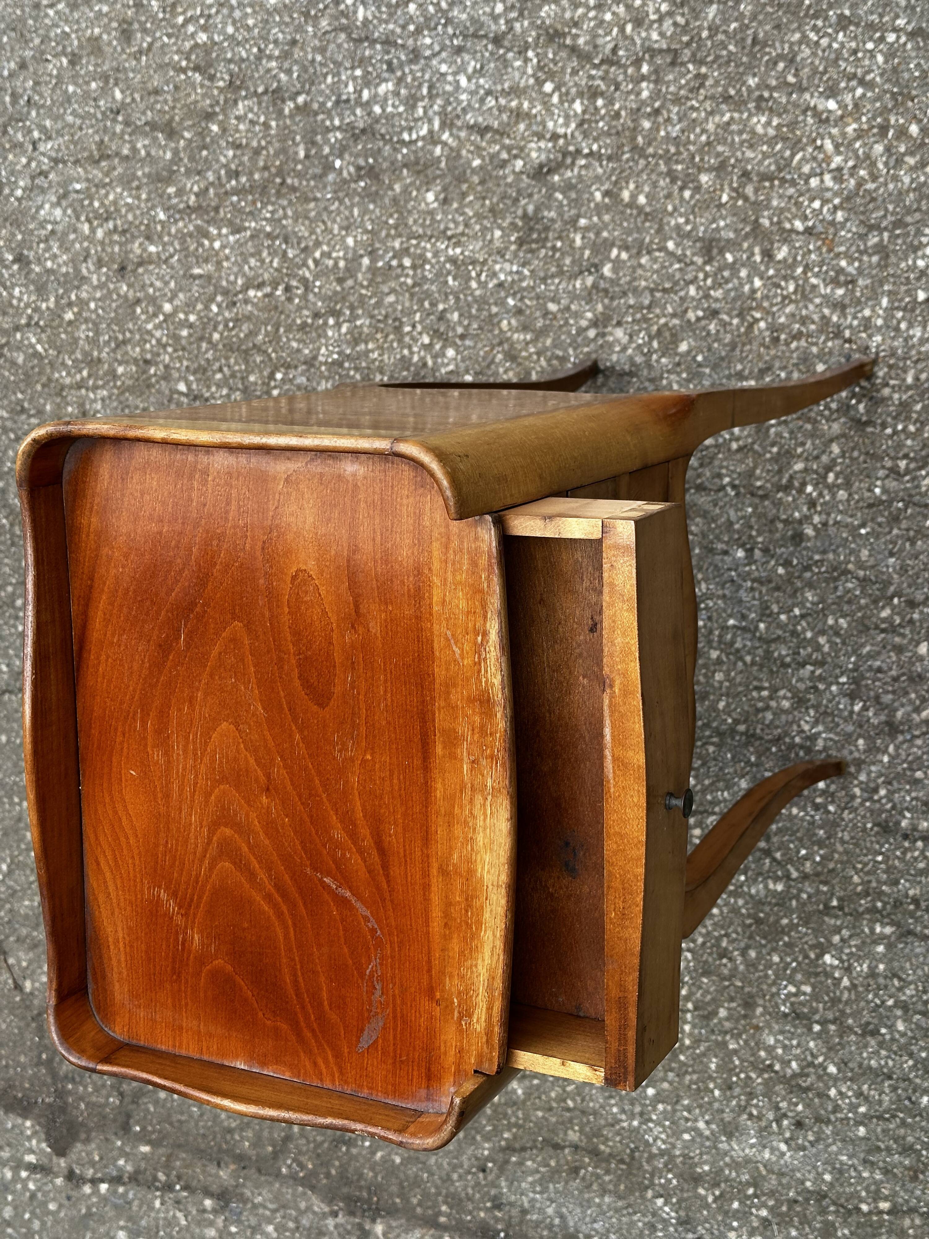 Pair of Louis XV style cherrywood bedside tables
