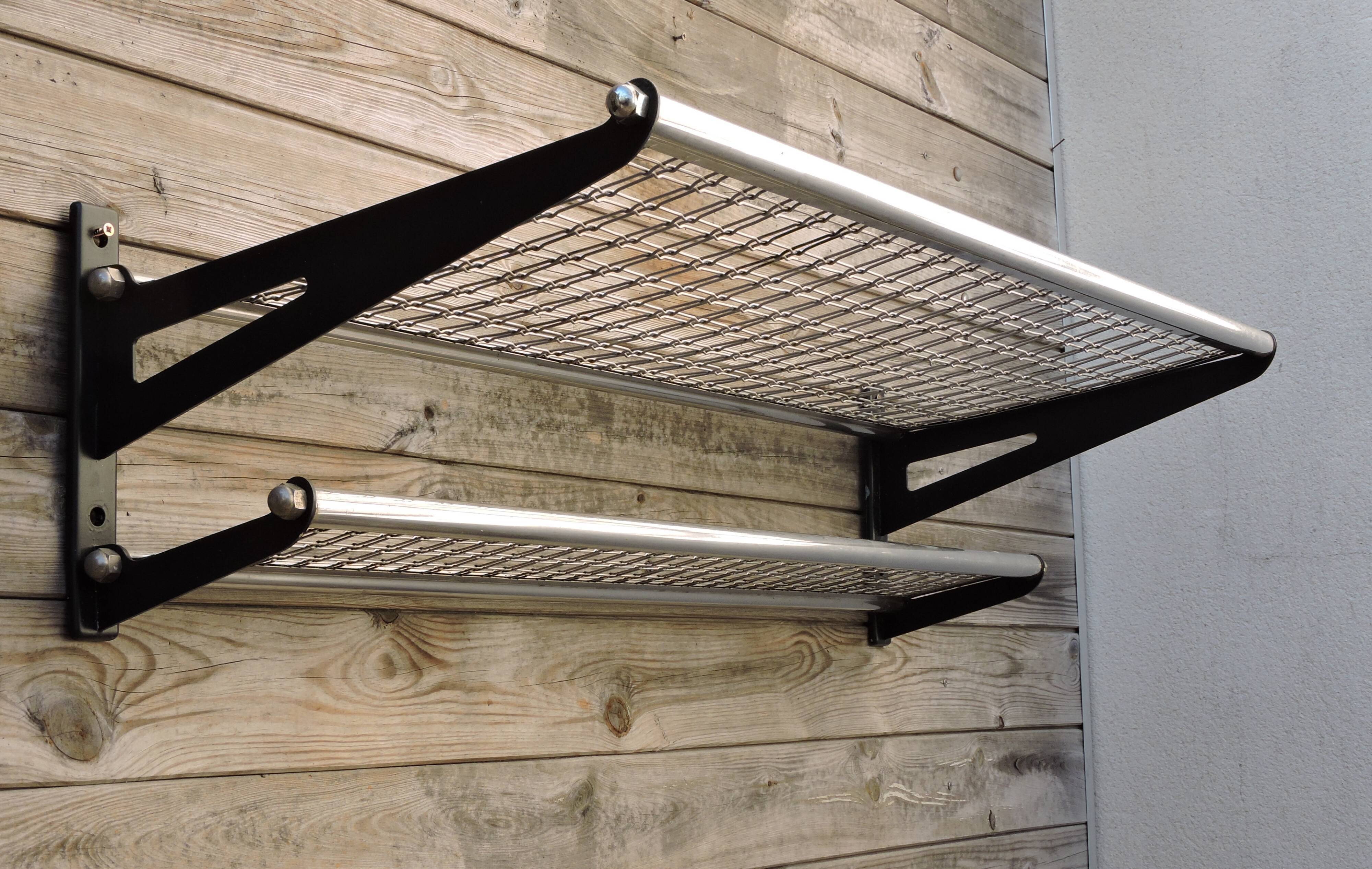 Shelve carries vintage sncf train luggage