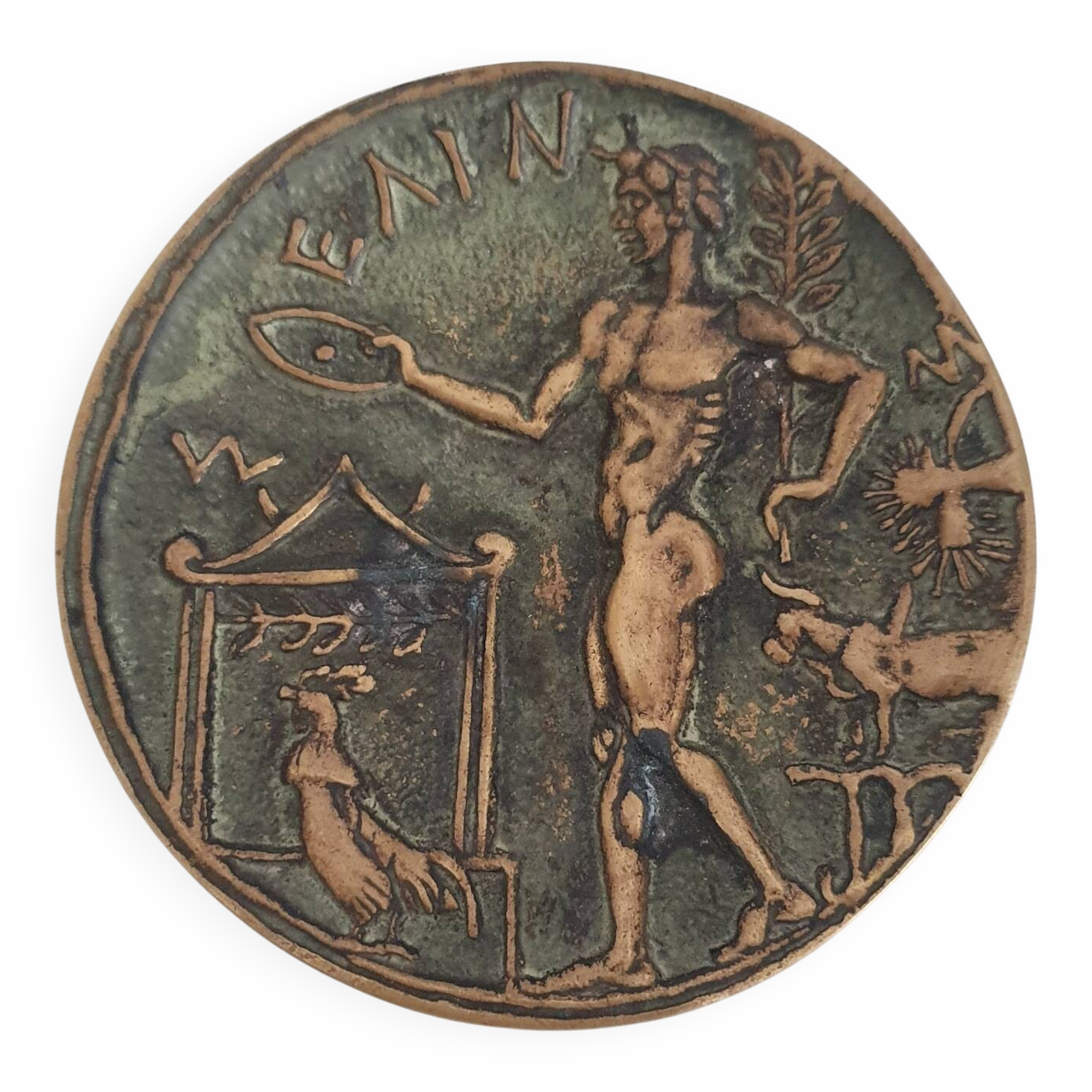 Art Deco bronze pocket emptier by Max Le Verrier
