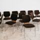 Carlo Ratti Office Set 12 Modernist Design Chairs 1970s