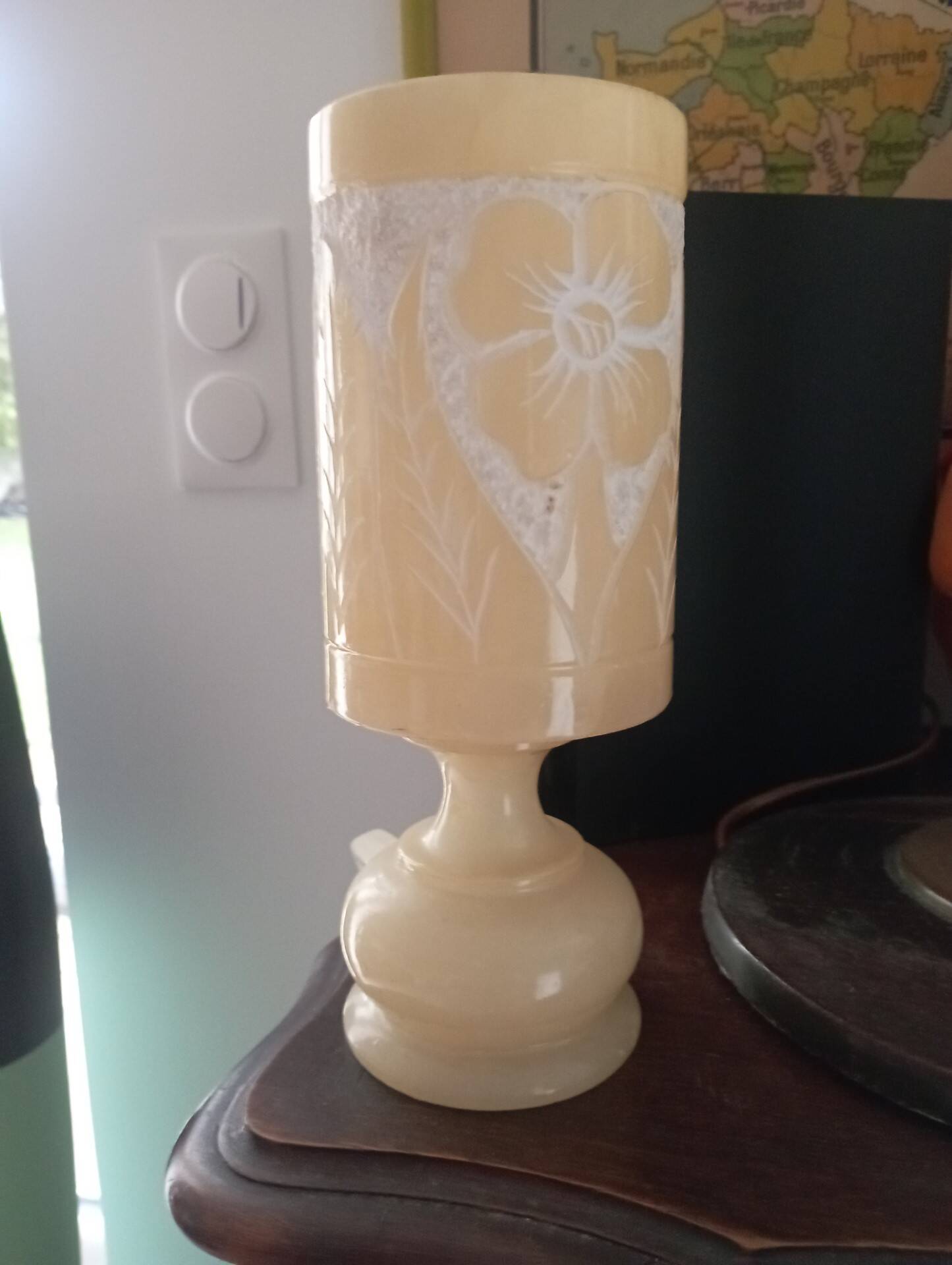 Vintage alabaster lamp