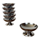6 coupes à dessert en inox, 1970