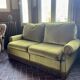 Vintage velvet sofa bed