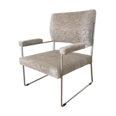 Fauteuil des années 70, pied luge