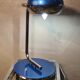 Lamp chrome and blue metal