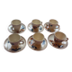 6 Creil and Montereau Choisy-le-Roi cups, Antibes model