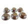 6 Creil and Montereau Choisy-le-Roi cups, Antibes model