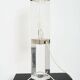 Table lamp in plexiglass and aluminium, Italy, 1970s