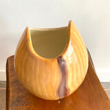 Vase Grandjean Jourdan imitation wood Vallauris