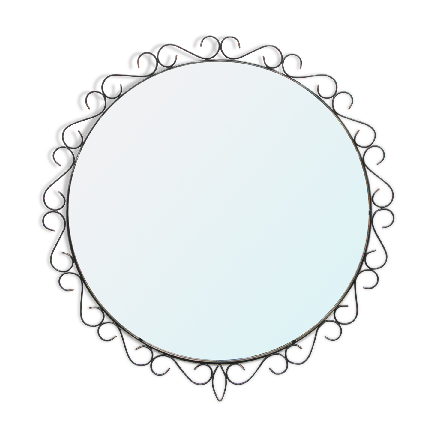 1950s metal mirror