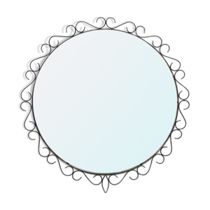 Miroir métallique des années