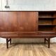 Vintage Scandinavian "highboard" sideboard in teak, 60s