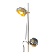70s mid-century chrome Herda eyeball floor lamp