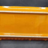 Long vintage ceramic plate from Poët-Laval