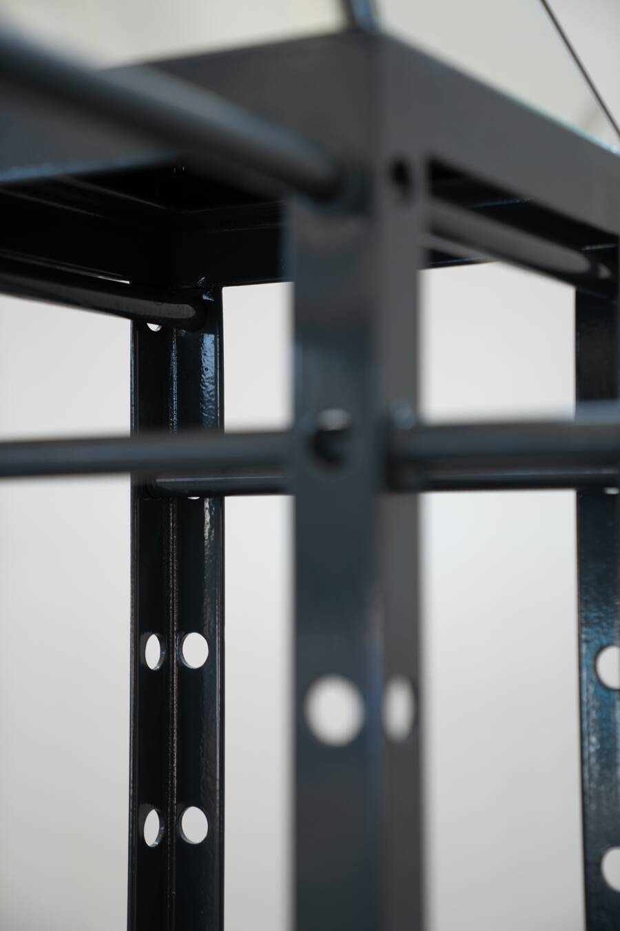 Wooden and brass coat rack, set of 4, 1970s