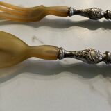 Box of 2 salad servers antique