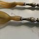 Box of 2 salad servers antique