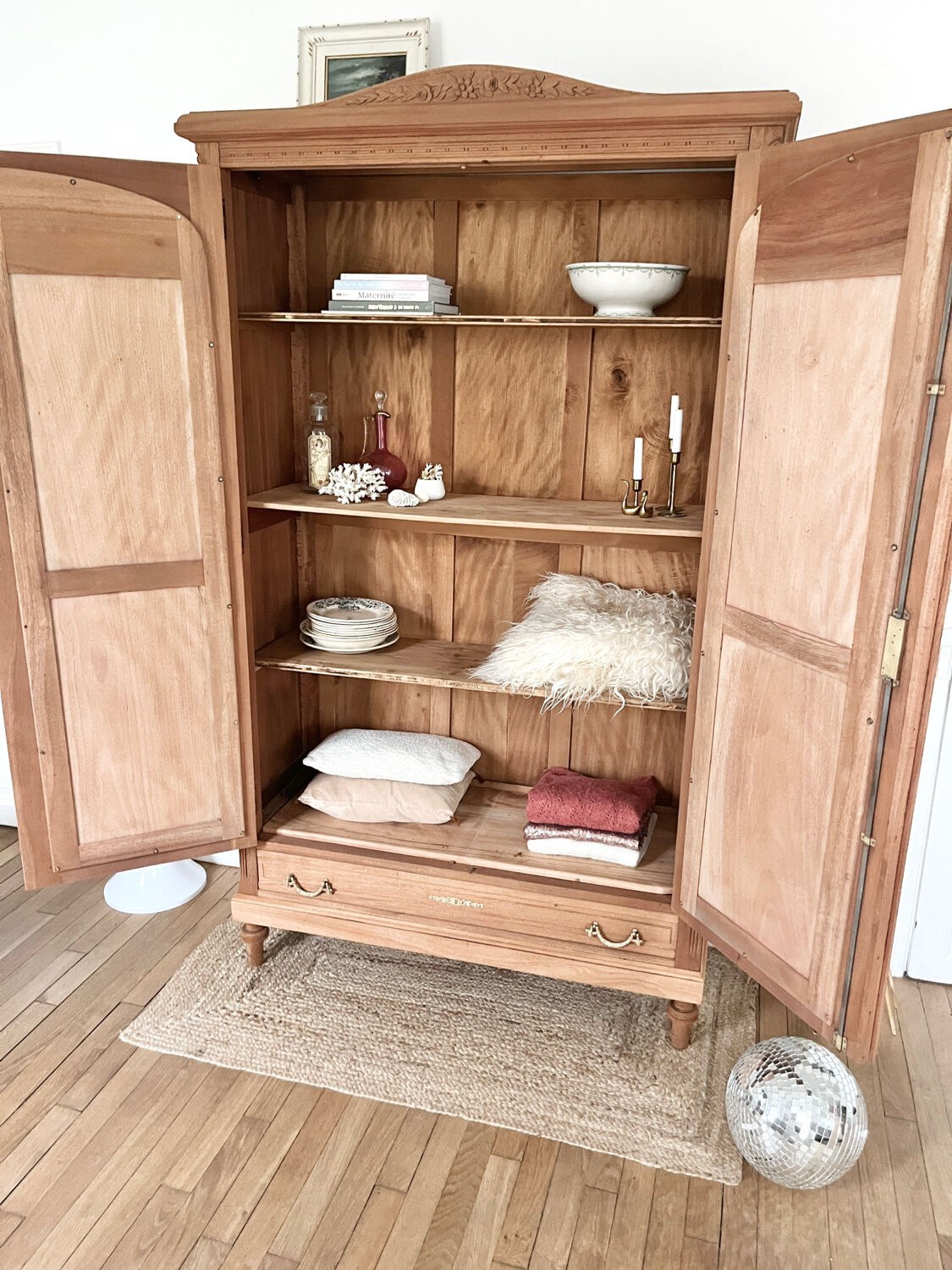 Fully restored mahogany wardrobe