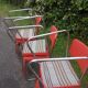 Lot of 6 chairs feet metal sleds
